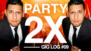 DJ GIG LOG 2 PARTIES in 1 Day  Massive WEDDING PARTY  Bands Vs DJs [upl. by Dittman]