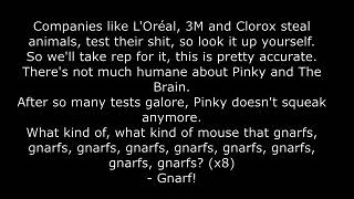 Scientifically Accurate Pinky And The Brain Lyrics [upl. by Ellord]