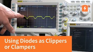 Using Diodes as Clippers or Clampers  Intermediate Electronics [upl. by Nil]