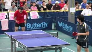 2012 LA Open Table Tennis Tournament RR Zalman Molla vs Jishan Liang [upl. by Fairweather]