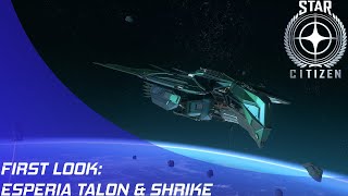 Star Citizen Esperia Talon First Look [upl. by Justin]