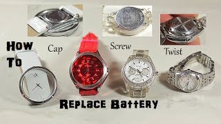 How To Replace Change Watch Battery [upl. by Leinnad]