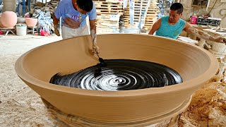 Amazing Way Chinese Make Giant Handmade Ceramic Pottery [upl. by Oiramad]