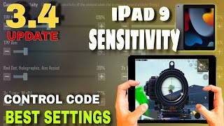 2024🔥 My iPad 9 All Settings✅Senstivity  Controls iPad 9 34 pubg Sensitivity Pubg Mobile [upl. by Eeclehc]