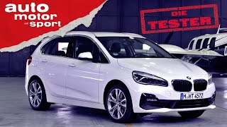 BMW 218d Active Tourer Kann ein Van ein echter BMW sein – TestReview  auto motor und sport [upl. by Ipoillak]