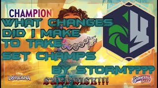 How Did my Set Champs go What surprise Changes did I make Last Minute Disney Lorcana [upl. by Wahl]