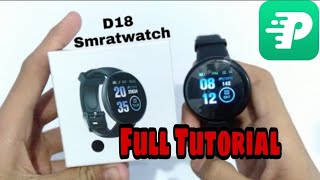 FitPro Tutorial  D18 FitPro Smart Watch Full Tutorial Video  How To SetUp FitPro Smart Watch [upl. by Eniarral]