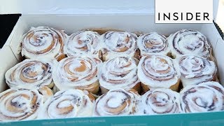 How Cinnabon Makes Cinnamon Rolls [upl. by Chevalier]