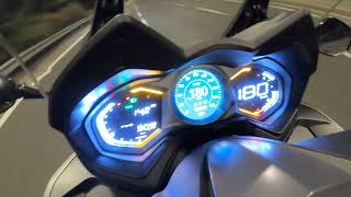 Kymco AK 550 Premium top speed 193kmh [upl. by Icaj302]