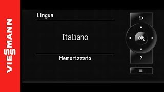 Caldaie e pompe di calore Viessmann  Impostazione lingua [upl. by Traweek]