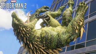 SPIDERMAN HITAM MELAWAN LIZARD DI KOTA Marvels SpiderMan 2 GAMEPLAY 4 [upl. by Key]