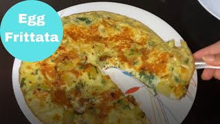 Simple and Healthy Egg Frittata recipe without oven [upl. by Cut]