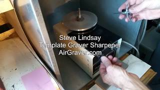 Lindsay Template Graver Sharpening  AirGravercom [upl. by Riggall]