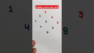 Sudoku puzzle trickmaths shorts [upl. by Akimed]