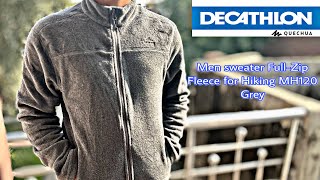 decathlon winter jacket Quechua Men sweater fullzip Fleece for Hiking MH120  699 only [upl. by Hsepid]