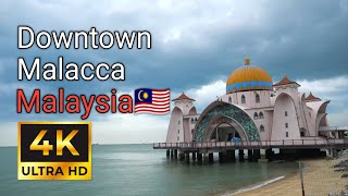 Downtown Malacca  Malaysia  4K [upl. by Lunneta868]