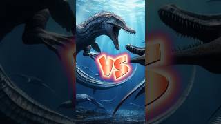 Dakosaurus VS Thalassomedon cartoon ai animation ancientanimals [upl. by Nylg]