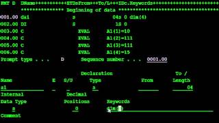 SIMPLE ARRAY IN RPGLE [upl. by Voletta]