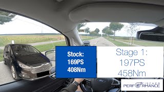 Ford SMax 2016 Acceleration Stage 1  0100  100200 [upl. by Alleda]