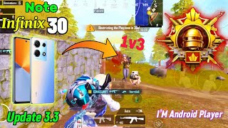 Heavy Clutch Gameplay  infinix note 30 pubg test 2024  Pubg Lag Test amp Battery Test amp Heating Teat [upl. by Anire]