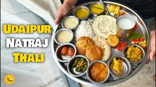 Udaipur Famous Natraj Thali Unlimited 20 Rajasthani amp Gujarati Items Thali Rs 299 l Udaipur Food [upl. by Eppes]