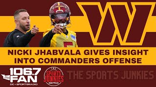 Nicki Jhabvala Previews the commanders Offense  Sports Junkies [upl. by Dittman418]