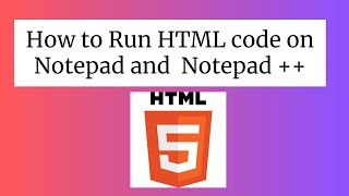 How to Run HTML code on Notepad and Notepad  on Windows 11 run html code in notepad [upl. by Orme730]