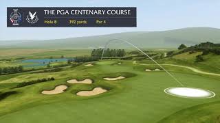 3D Flyover of 8th Hole  PGA Centenary Course Gleneagles [upl. by Sallyanne353]