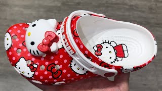 Crocs Classic Clog Hello Kitty Red Polka Dots [upl. by Byler]