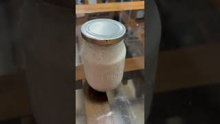 My sourdough starter after feeding howtomakesourdough sourdoughstarter food fyp [upl. by Lauter]