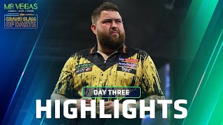 REIGN OVER Day Three Highlights  2023 Mr Vegas Grand Slam of Darts [upl. by Sew546]