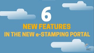 6 New Features in the New eStamping Portal [upl. by Rydder]