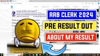 My IBPS RRB Clerk Prelims 2024 Result [upl. by Bowes]