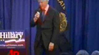 Raw Video Bill Clinton Heckled [upl. by Aicirpac]