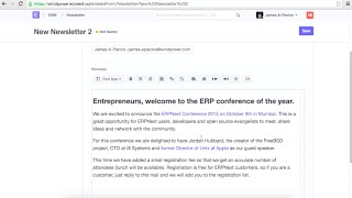 ERPNext  Newsletter [upl. by Gilud287]