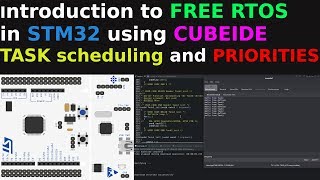 Introduction to Free RTOS in STM32  CubeIDE  Tasks  priorities [upl. by Nydnarb]