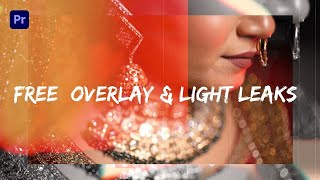 Free Overlay amp Light Leak For Adobe Premiere Pro 2023  Free Download Transition Pack [upl. by Akla]