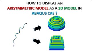 ABAQUS Tutorial How to display an axisymmetric part as a full 3D model in ABAQUS CAE [upl. by Lienhard]