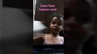 COMO FAZER LIMPEZA NASAL limpezanasal [upl. by Yesnek175]