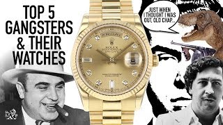 Top 5 Gangsters amp Their Watches  Rolex Patek Philippe Hamilton amp Bulova [upl. by Lemart]