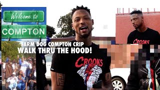 Part 2 Farm Dog Compton Crips WALK Thru HOOD Acacia BloccSpook Town  ATF EASTSIDE CPT vlog [upl. by Yedsnil]