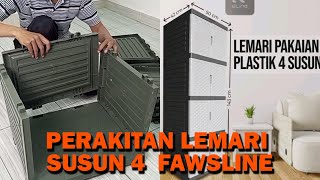 Cara Pasang Lemari Plastik 4 Susun [upl. by Buote333]