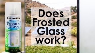 Does Frosted Glass by Rustoleum work [upl. by Cly]