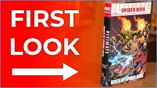 ULTIMATE COMICS SPIDERMAN DEATH OF SPIDERMAN OMNIBUS NEW PRINTING  OVERVIEW amp COMPARISON [upl. by Ezalb]