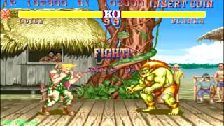 Street Fighter 2 The World Warrior  Guile Arcade Hardest [upl. by Yrome]