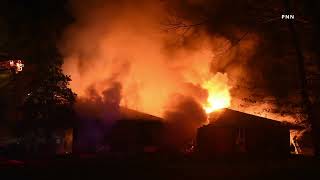 Man Killed House Destroyed In Fierce Melville Fire [upl. by Aliahkim408]