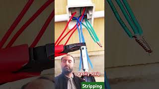 How to Joint the Wires by Stripping them Easily electrical wiring houserewire electrician [upl. by Gimble654]