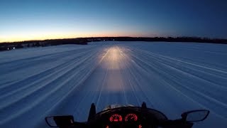 EveningNight Snowmobile Ride Maine [upl. by Ennyl345]