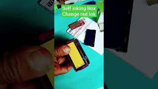 how to Change Self inking Stamp Pad trodat paidstamp redink viral shorts [upl. by Darryn]