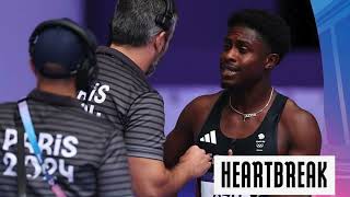 😢💔Jeremiah Azu Disqualified Due to False Start in 100m Heats [upl. by Yob]